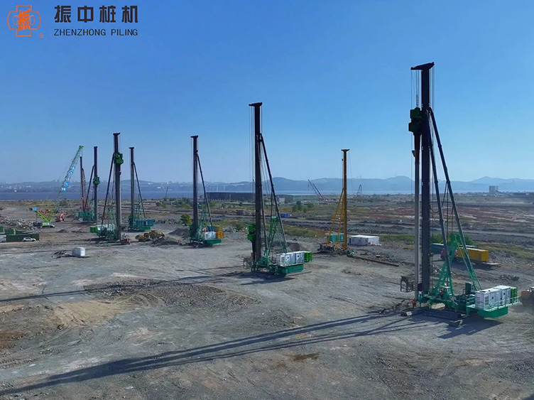上海振中振動(dòng)錘：助力大連金州灣國際機場(chǎng)深層地基處理工程